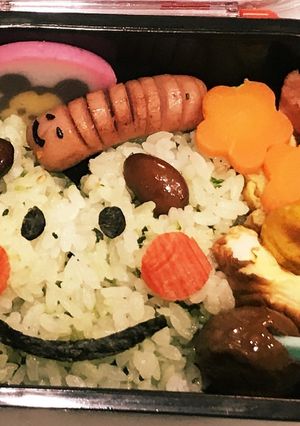 カエル弁当 キャラ弁 幼稚園弁当 年少-レシピのメイン写真