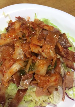 焼豚と野菜とキムチ-レシピのメイン写真