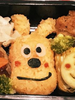 名犬チーズ弁当 キャラ弁 幼稚園弁当-レシピのメイン写真