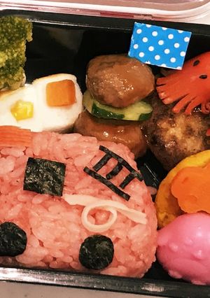 消防車弁当 キャラ弁 幼稚園弁当 年少-レシピのメイン写真