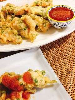 明太子のソースで食べる♡大葉衣のとり天-レシピのメイン写真