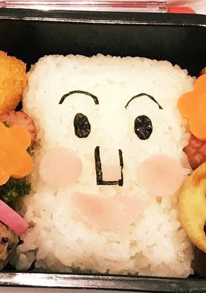 食パンマン弁当 キャラ弁 幼稚園弁当-レシピのメイン写真