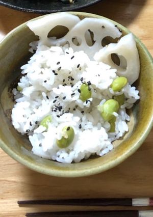 枝豆とレンコンの中華ごはん-レシピのメイン写真