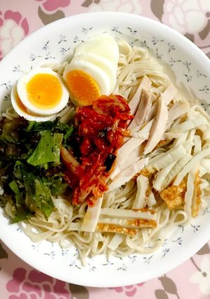簡単!素麺飽きたら冷麺風♪-レシピのメイン写真