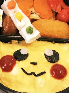 ピカチュウオムライス キャラ弁 幼稚園-レシピのメイン写真