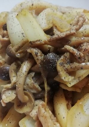 玉ねぎとしめじのカレー炒め-レシピのメイン写真