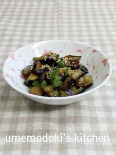 茄子とピーマンの味噌炒め-レシピのメイン写真