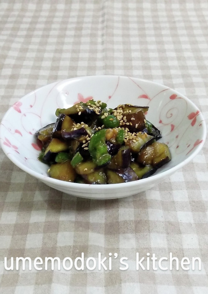 茄子とピーマンの味噌炒め-レシピのメイン写真