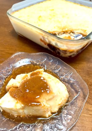 オーブンで焼く☆大容量カスタードプリン-レシピのメイン写真