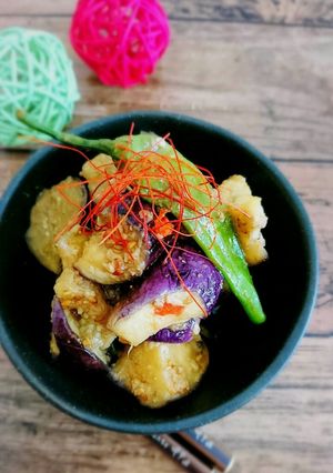 5分で簡単!茄子とししとうのうま辛味噌煮-レシピのメイン写真
