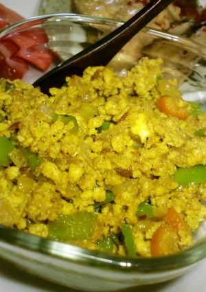 ベジタリアン・カレー味の炒り豆腐-レシピのメイン写真