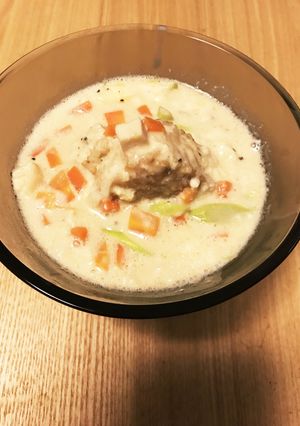 電子レンジ豆乳チーズ焼きおにぎりリゾット-レシピのメイン写真