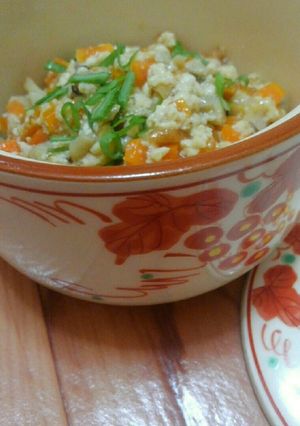 水切り不要！離乳食にも残り野菜で炒り豆腐-レシピのメイン写真