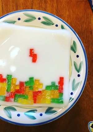 杏仁豆腐と水飴ゼリーdeテトリス-レシピのメイン写真