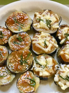 簡単♬おつまみにも♡なすのみそ田楽風二種-レシピのメイン写真
