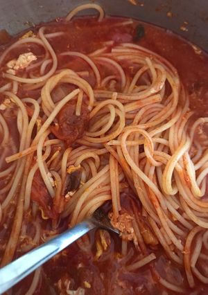 韓国風スンドゥブパスタ-レシピのメイン写真
