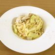 鶏肉と野菜のマスタードソースパスタ