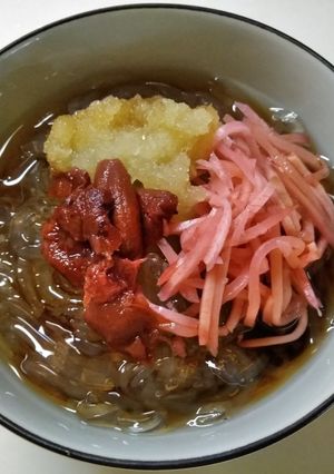 スタミナ回復　薬味満載ところてん-レシピのメイン写真
