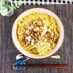 鍋1つ！絶品納豆パスタ〜中華風〜-レシピのメイン写真
