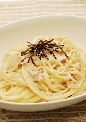 野菜白だしでツナと玉ねぎのクリームパスタ-レシピのメイン写真