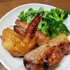 BBQで美味しい！手羽先の焼肉タレ漬-レシピのメイン写真