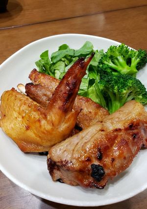 BBQで美味しい！手羽先の焼肉タレ漬-レシピのメイン写真