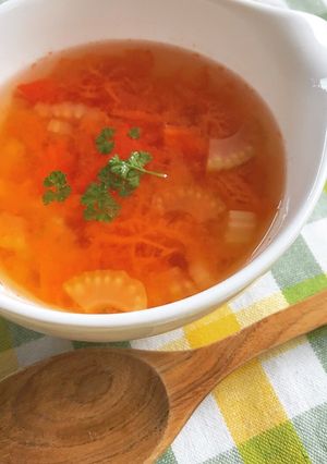 簡単！朝食に◎トマトとセロリのスープ-レシピのメイン写真