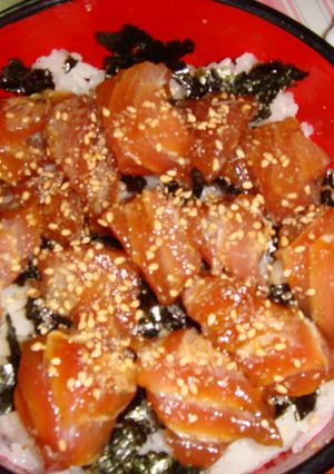刺身の切れ端もヅケ丼で美味しく♪-レシピのメイン写真