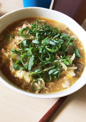 韓国冷麺で！タバスコを使った酸辣温麺-レシピのメイン写真