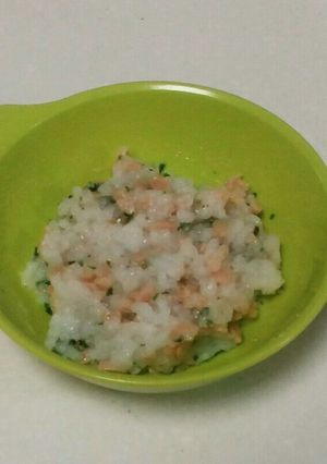納豆青のりがゆ【離乳食】-レシピのメイン写真