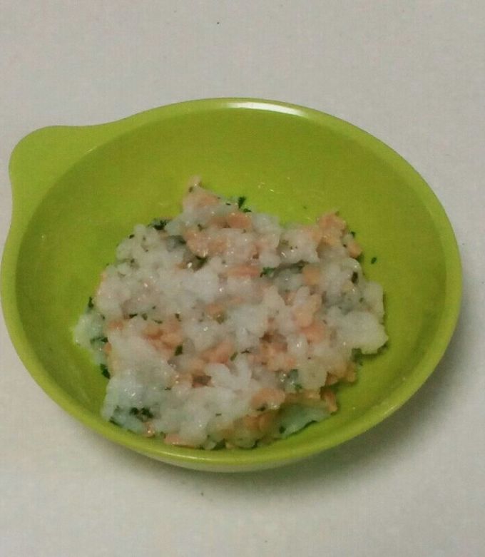 納豆青のりがゆ【離乳食】-レシピのメイン写真