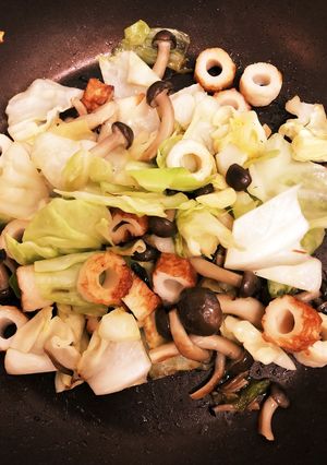 簡単★キャベツきのこで中華風炒め物-レシピのメイン写真