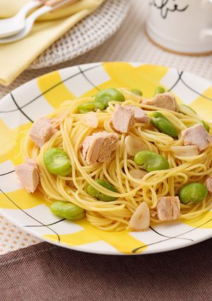 シーチキンとそら豆のパスタ-レシピのメイン写真