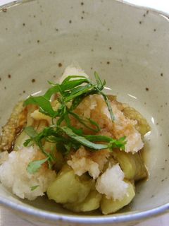 焼きナスのおろし和え(腎臓病食)-レシピのメイン写真