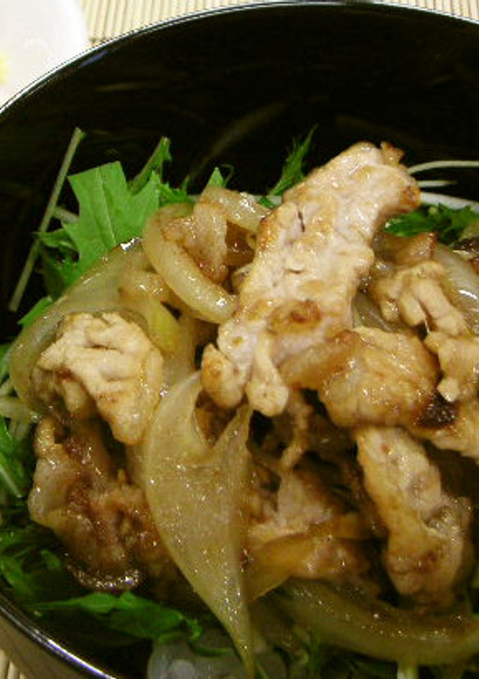 豚丼ゆずこしょう風味（腎臓病食）-レシピのメイン写真