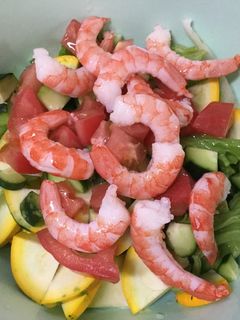 ボイル海老と夏野菜のマリネサラダ-レシピのメイン写真
