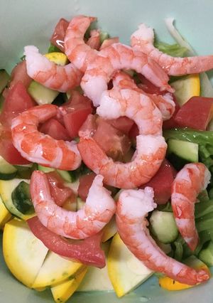 ボイル海老と夏野菜のマリネサラダ-レシピのメイン写真