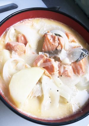 鮭のクリームシチュー風-レシピのメイン写真
