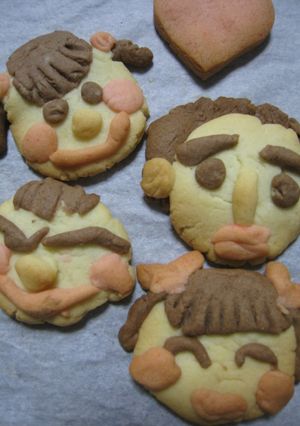 ♡♥♡♥顔クッキー♡♥♡-レシピのメイン写真
