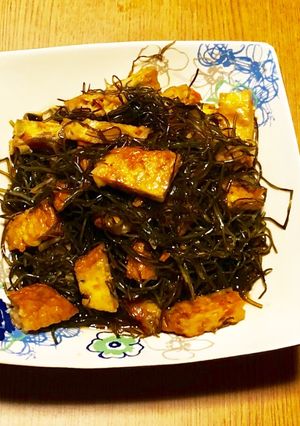 きざみ昆布と薩摩揚げの炒め煮-レシピのメイン写真