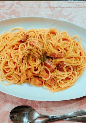 簡単トマトクリームパスタ-レシピのメイン写真