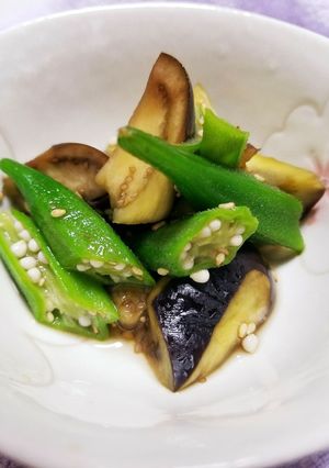 茄子おくらの和え物-レシピのメイン写真