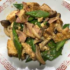 ささげ・シメジ・厚揚げのオイスター炒め-レシピのメイン写真