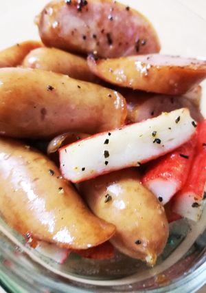 ウインナーとカニカマのバジル炒め＊-レシピのメイン写真
