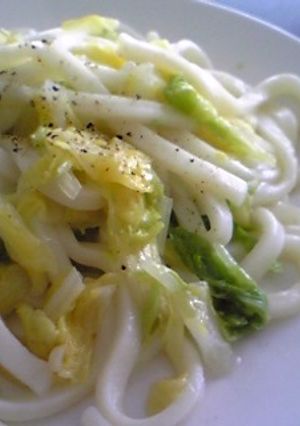 白菜だけでもウマウマ塩焼きうどん-レシピのメイン写真