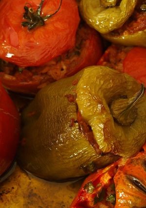 パプリカの詰め物焼き-レシピのメイン写真