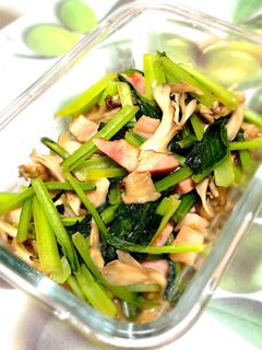 小松菜の簡単♫バター醤油炒め-レシピのメイン写真
