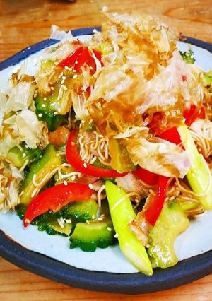 夏最高！素麺とゴーヤのチャンプルー-レシピのメイン写真