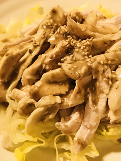 棒々鶏風●鶏肉のボイル&レタスのサラダ-レシピのメイン写真