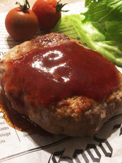 ひき肉と塩のみハンバーグ 肉汁ソース掛け-レシピのメイン写真